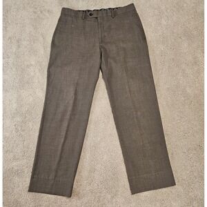 Lauren Ralph Lauren‎ Men's Dress Pants 34x30 Flat Front Gray Paisley Waistband